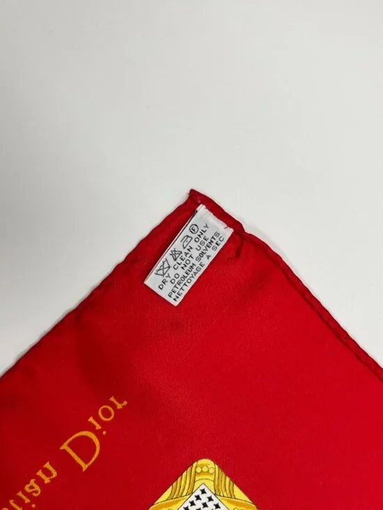 Dior Silk Scarf Multicolor Vintage - Picture 12 of 13